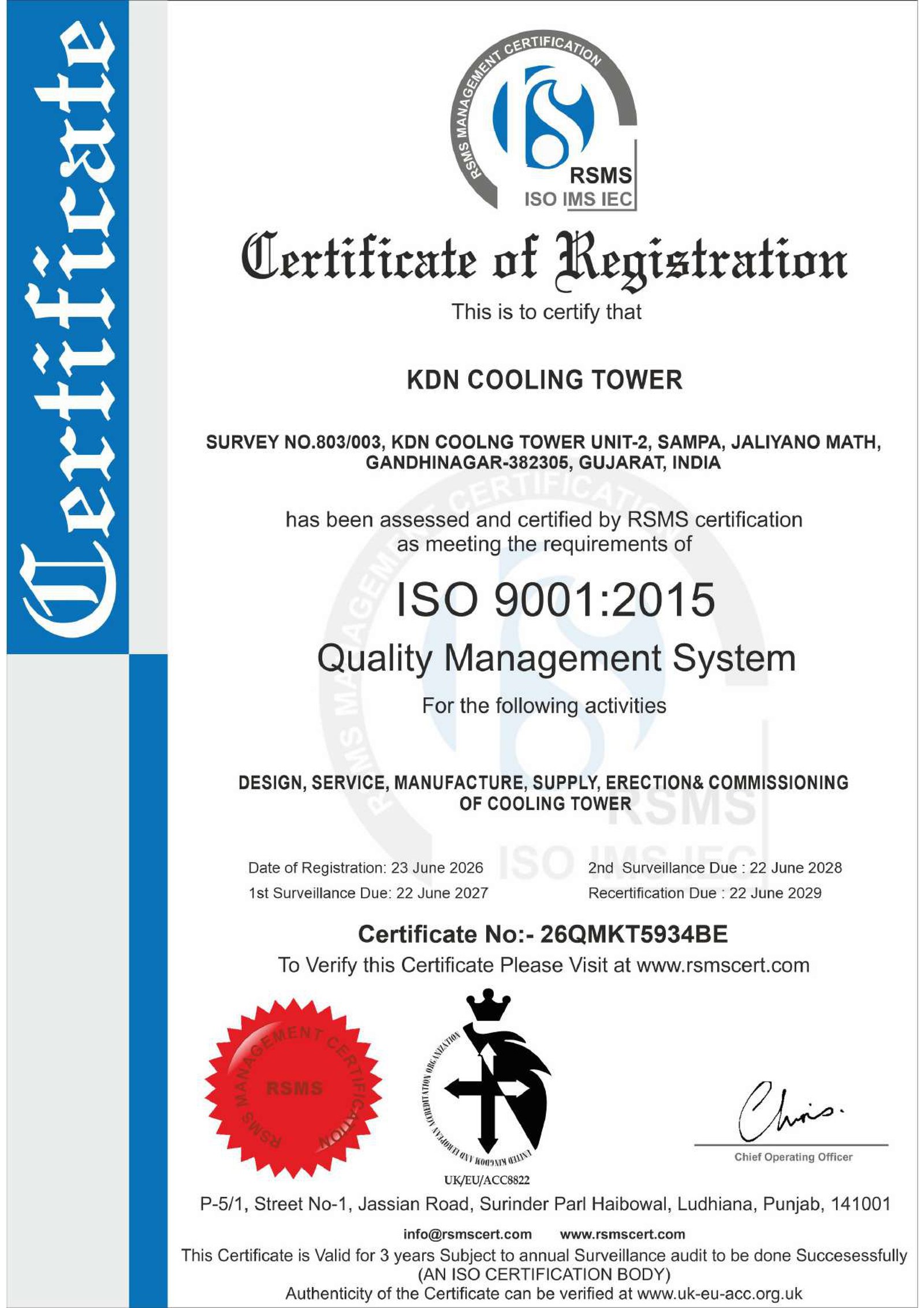 Company Certificate