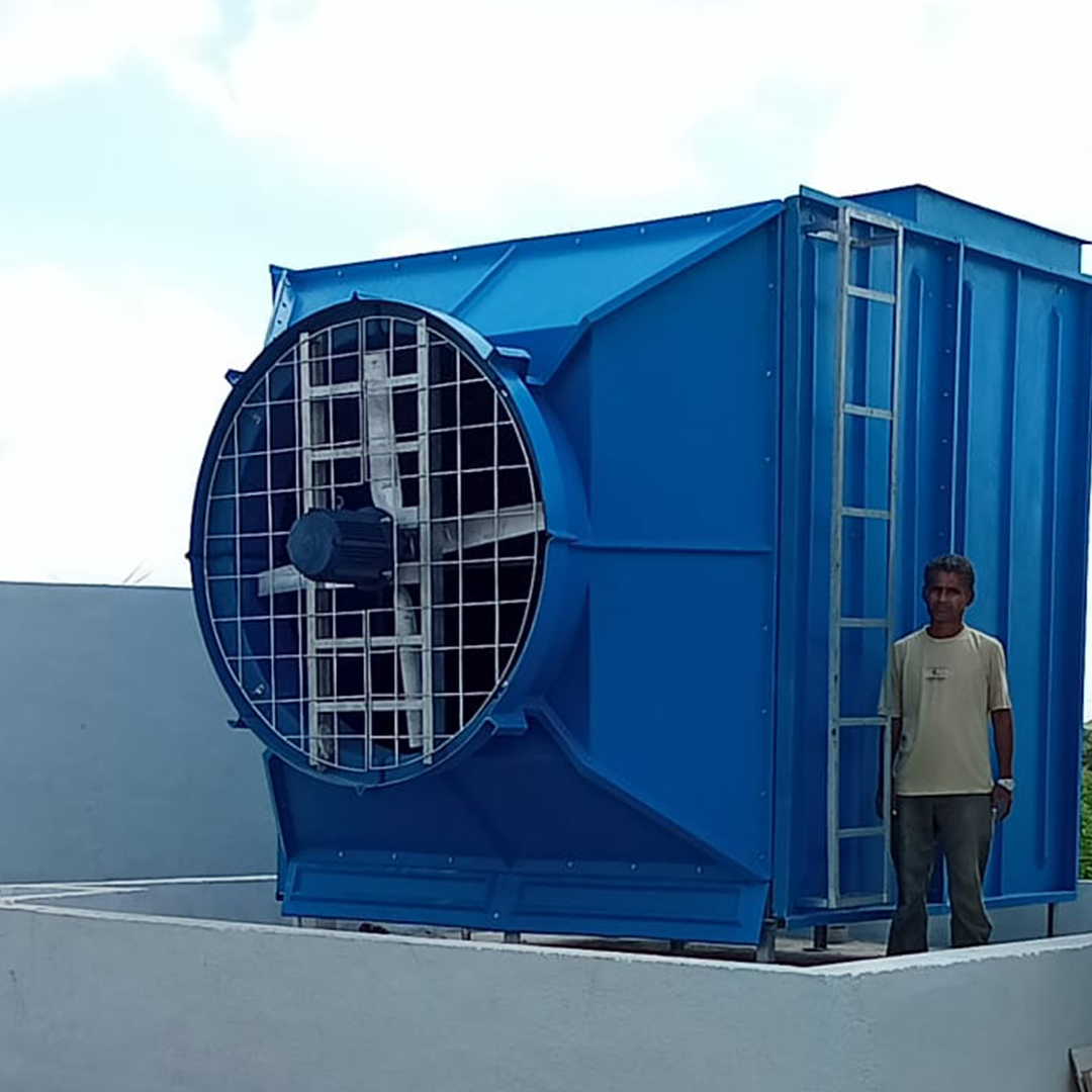 ⁠FRP Cross flow cooling tower - Single flow
