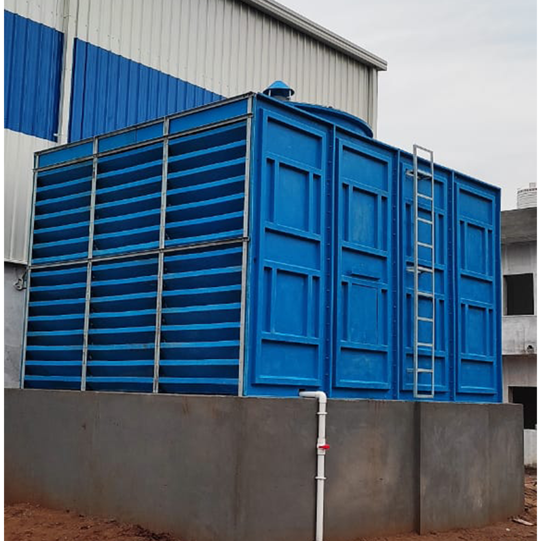 FRP double cross flow cooling tower