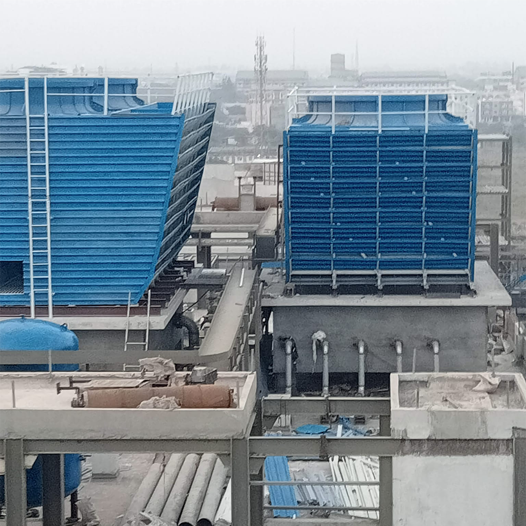 FRP double cross flow cooling tower