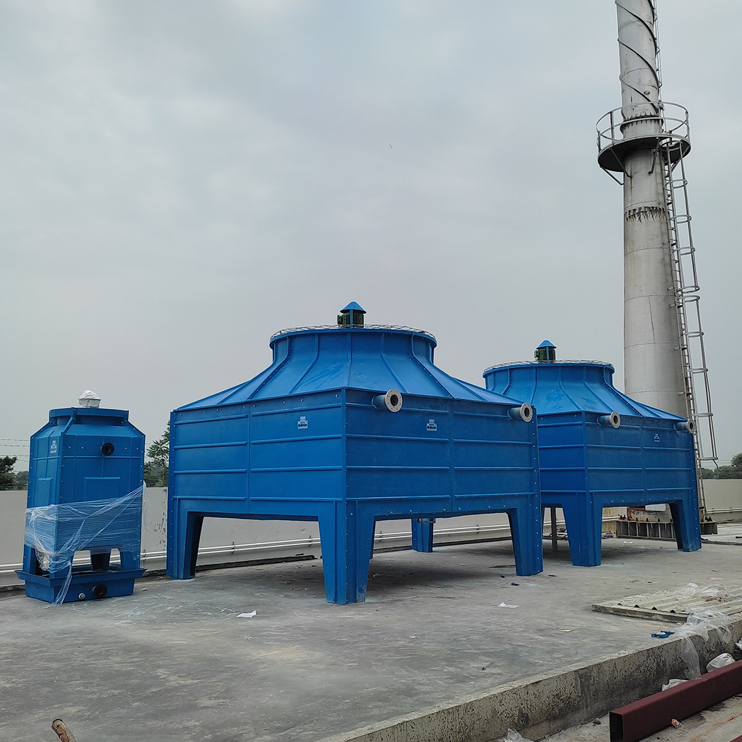 ⁠FRP Induced draft square Cooling tower